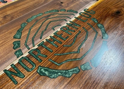 northern log supply epoxy table